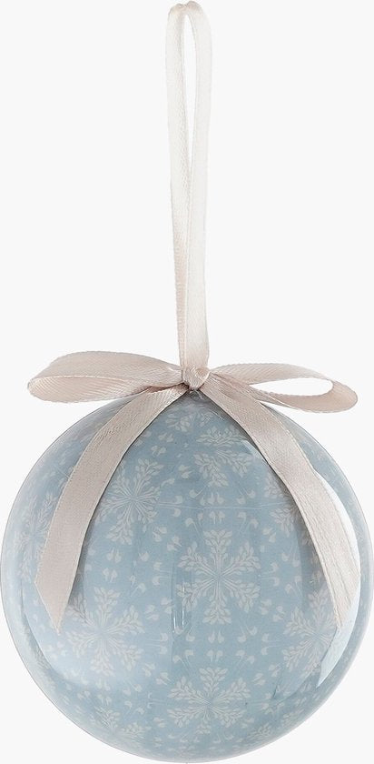House of Seasons Weihnachtskugeln Geschenkset - 14 Stück - Ø8 cm - Unzerbrechlich - Hellblau, Braun