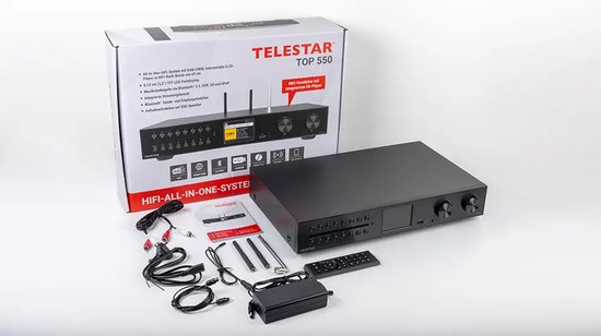 Telestar Top 550 Hifi-System - CD-Spieler - Schwarz - Kompakt