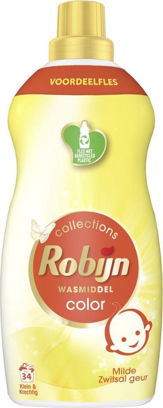 Robijn Klein & Krachtig Collections Color Zwitsal Flüssigwaschmittel 34 Wäschen