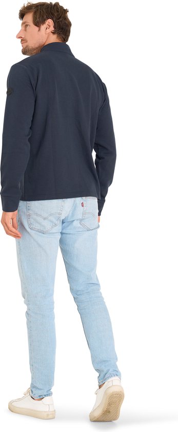 Mario Russo Pique Langarmshirt - Pullover Männer - Pullover Männer - Rollkragenpullover Männer - L - Navy