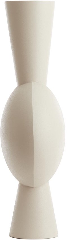 Light & Living Vase Kavandu – Weiß – 37,5 x 22 x 81 cm – Metall – Modern – Blumenvase – Wohnaccessoire – Dekorative Vase für das Wohn- oder Schlafzimmer