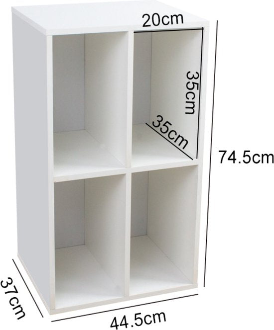 Vinyl-Schallplattenschrank - Aufbewahrung von Schallplatten - Plattenspielerschrank - weiß