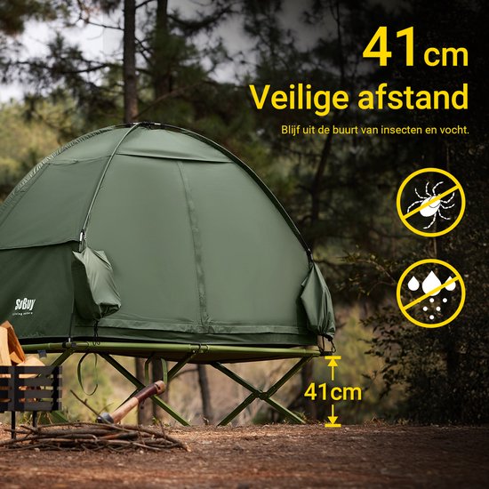 SoBuy Aufblasbares Camping-Zelt - multifunktionales Design - 193x161cm - OGS32-II-GR