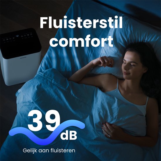 Auronic Luftentfeuchter - Compact Pro Plus - 12L - Schlafzimmer, Badezimmer, Wohnzimmer und Büro - Luftbefeuchter für Innenräume - Weiß
