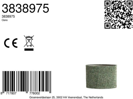 Light & Living – Lampenschirm – Osire – grün – Stoff – E27 – 3838975