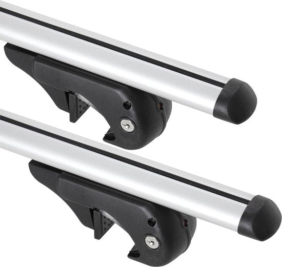 Pro Plus Dachrelingträger – Länge 120 cm – Aluminium – Maximale Belastung 90 kg – 2 Stück