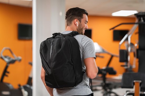 XD Design Flex Gym Bag - Anti-Diebstahl-Rucksack - 16 bis 24 Liter - Schwarz