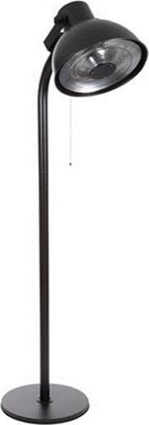 Perel - Steh-Terrassenheizer - 2000 W - 3 Heizstufen - Retro-Design - Metall - Schwarz