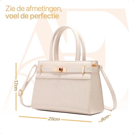 Aramae® - Handtasche Damen - Crossbody Bag Damen - Umhängetasche Damen - Geschenk für Frauen - Weiß