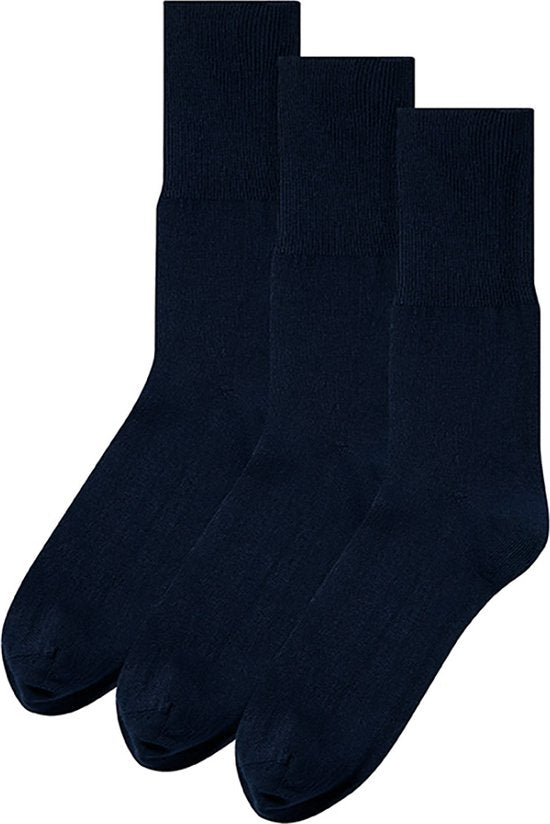 Diabetes Socken - Nicht quetschende nahtlose Socken - 3 Paar - Marineblau - Größe 39-42 - Modal Antipress Socken - Medizinische Socken - Socken ohne Gummizug