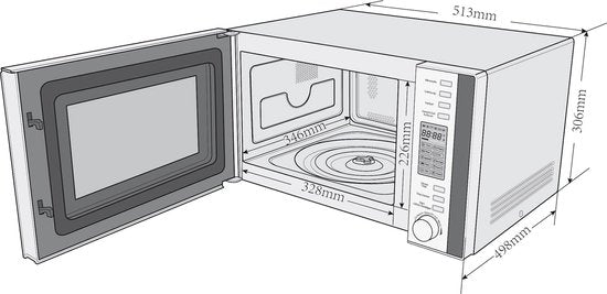 Privileg Mikrowellenherd - Grill und Heißluft - 900 W - 3-in-1-Gerät - Silber