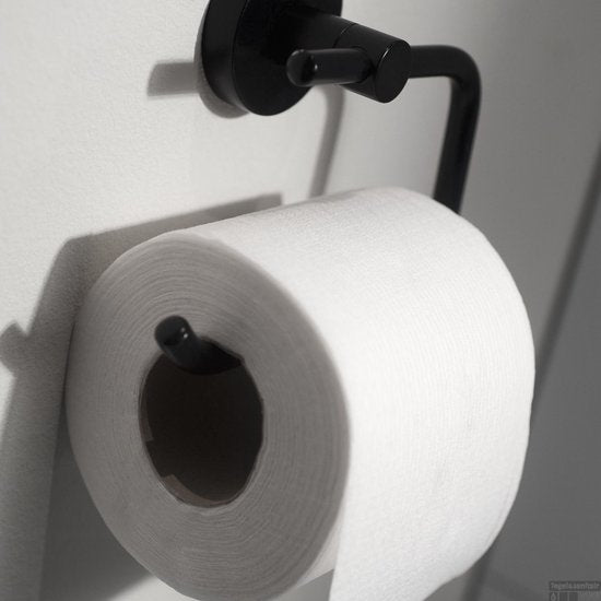 Haceka Kosmos - Toilettenpapierhalter - Mattschwarz