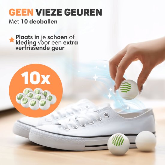 Vulpes Goods® Tech - Schuhtrockner und -erfrischer mit Ozon - Ozon & Trockenfunktion - Inkl. 10 Schuh-Erfrischer - PRO Version