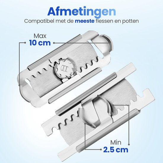 Techvavo® Topföffner - Handlicher Öffner für Töpfe - Ergonomischer Deckelöffner - Topföffner - Küchenwerkzeuge - Rheumahilfen