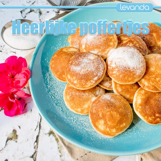Levanda poffertjes Pfanne Gusseisen - Antihaft geeignet für Induktion Elektro-und Gas