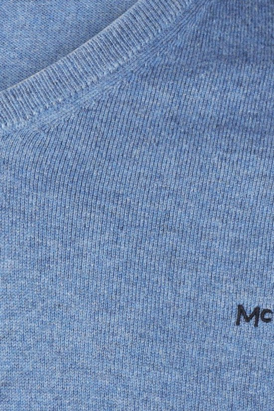 McGregor Pullover aus Merinowolle mit V-Ausschnitt, Vintage-Blau – Größe XXL – Herren – Pullover