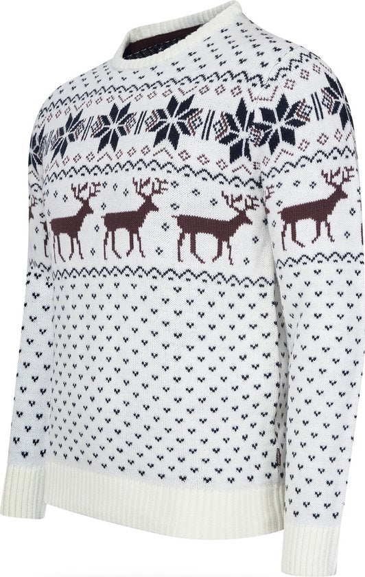 Cappuccino Italia - Norweger-Pullover für Herren - Weiß - Größe M