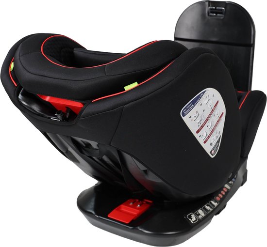 Carkids I-Size Autositz Darcy 360° Swivel 40-150cm Isofix Schwarz/Rot