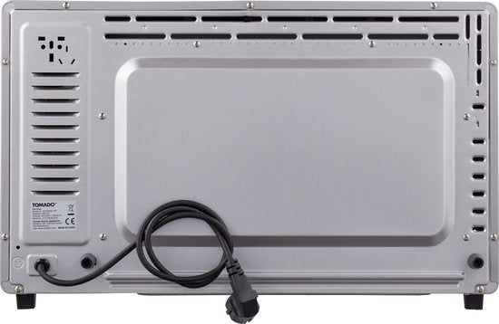 Tomado TEO4500S - Freistehender Backofen - 45 Liter - 2000 Watt - Heißluft - 3 Einschubebenen - Silber