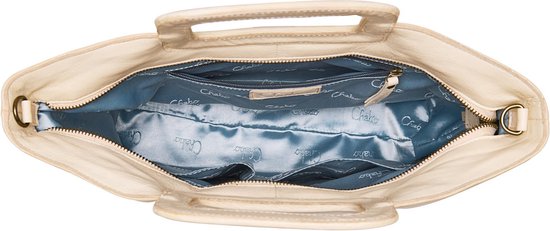 Chabo Bags - Queens Shopper - Umhängetasche - Handtasche - Leder - Creme Weiß