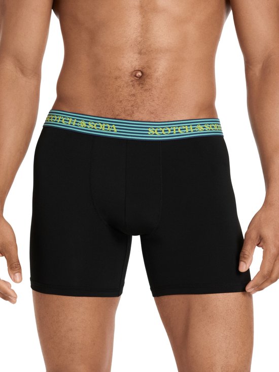 Scotch & Soda Active Stretch Boxershorts - Herren - Navy/Grau/Schwarz - 3er-Pack - Performance Fit Größe M