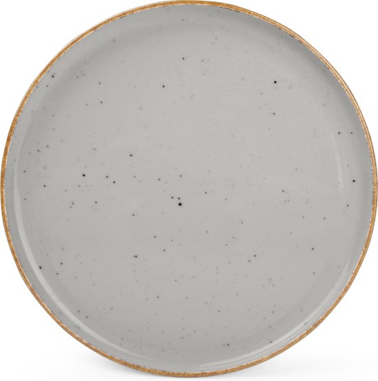 BonBistro Flacher Teller 20cm grau Kollektion (6er Set)