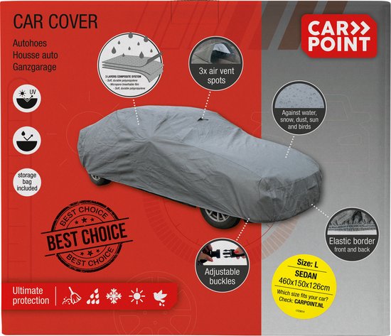 Carpoint Autoabdeckung Ultimate Protection L 460x150x126cm