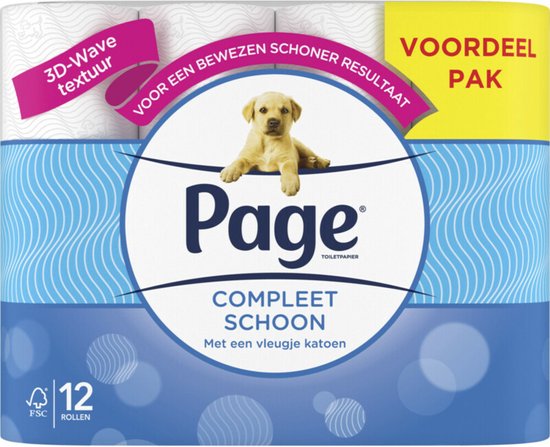Page Toilettenpapier Complete Clean 2-lagig 12 Stück.