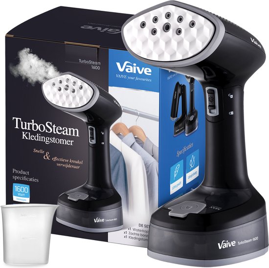 VAIVE TurboSteam Zusammenklappbarer Wäschedampfer 1600W - Handbedienter Dampfer - Wäschedampfer - Dampfer - Wäschedampfer