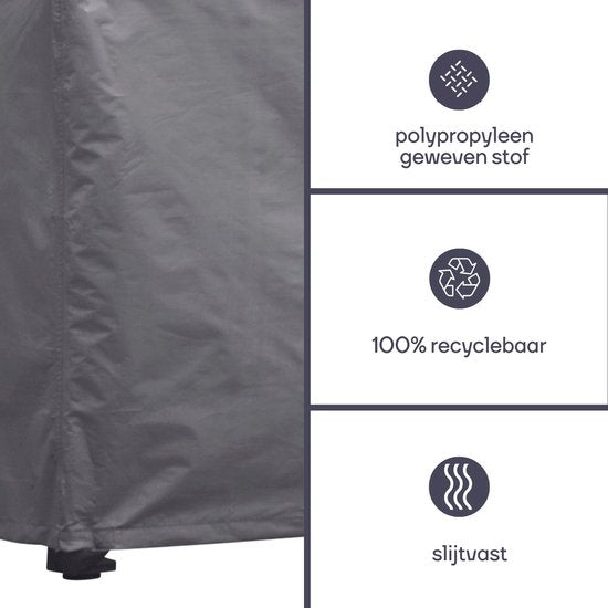 Perel Tischbezug für Tische bis 140 cm, grau, rechteckig, 145 cm x 105 cm x 75 cm