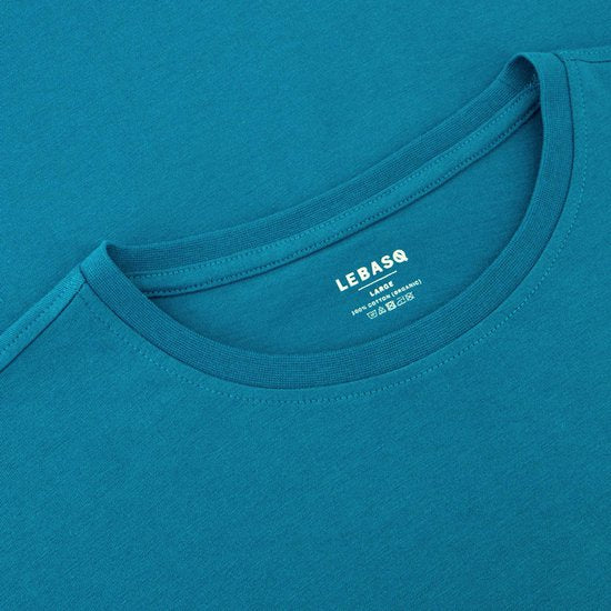 LEBASQ - The Baker - T-Shirt - Kurzarm - Lyons Blue - Blau - L - Bio-Baumwolle - 3D Print
