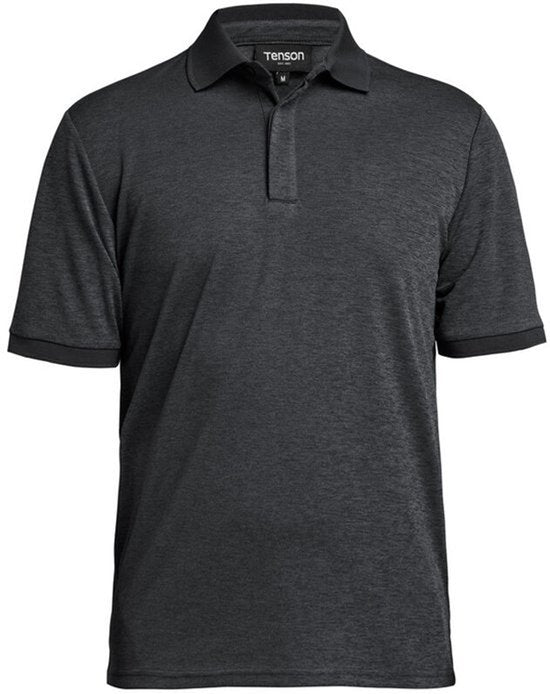 Tenson TXlite Melange Polo 465018060 - Grau-Grün - 3XL