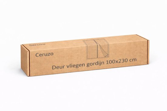Ceruzo Türvorhang 100x230 cm - Magnetisch - Fliegenvorhang - Schwarz - Klettverschluss