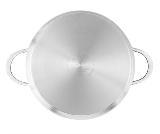 ETA HoneyComb Pfannenset für Induktion und alle Wärmequellen - Backofenfest - 4er-Set mit Glasdeckel - Edelstahl - Antihaft - Edelstahl