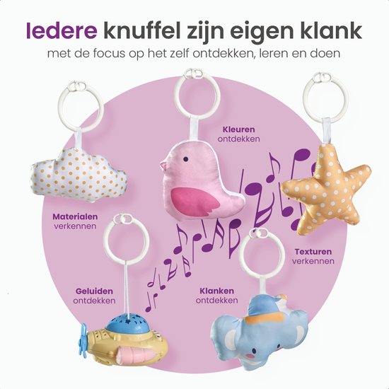 Gofun Babygym - Spielmatte für Babys - Musikalische Spielmatte - Mutterschaftsgeschenk - Aktivitätsteppich - Babyspielzeug - Interaktiv - Lehrreich - 105 x 52 cm - Rosa