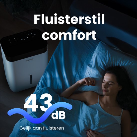 Auronic Luftentfeuchter und Luftreiniger - Better Plus Serie - Entfeuchtet 30L pro Tag - 5L Wassertank - Schlafzimmer, Badezimmer, Wohnzimmer und Büro - Feuchtigkeitsfresser für den Haushalt - Weiß
