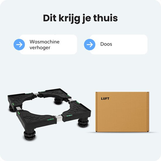 Waschmaschinensockel - Waschmaschinensockel - Schrank - Geeignet für Trockner, Kühlschrank, Geschirrspüler und Gefrierschrank - Für Bosch, Samsung, Miele, AEG, LG, Haier - Verstellbar