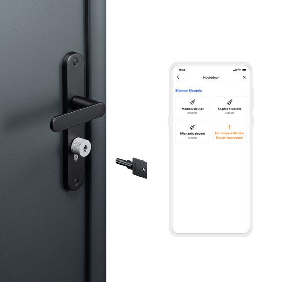 Netatmo Elektrisches Türschloss - Smart Key - 1 Schlüssel - NFC Schlüssel - Silber