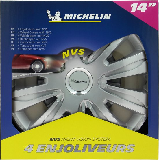 Michelin Radkappen 14 Zoll - Chrom - 4 Stück