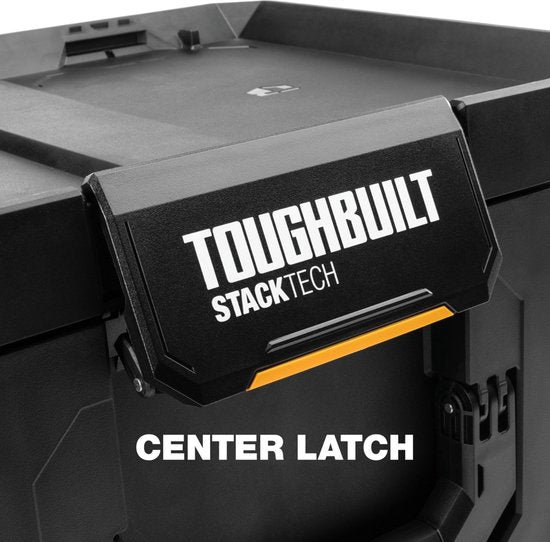 Toughbuilt StackTech Set Werkzeugkoffer Aufbewahrung mit Rädern 3 Stück ( TB-B1S3-B70R ) IP65 + 2x StackTech Werkzeugkoffer Schwarz
