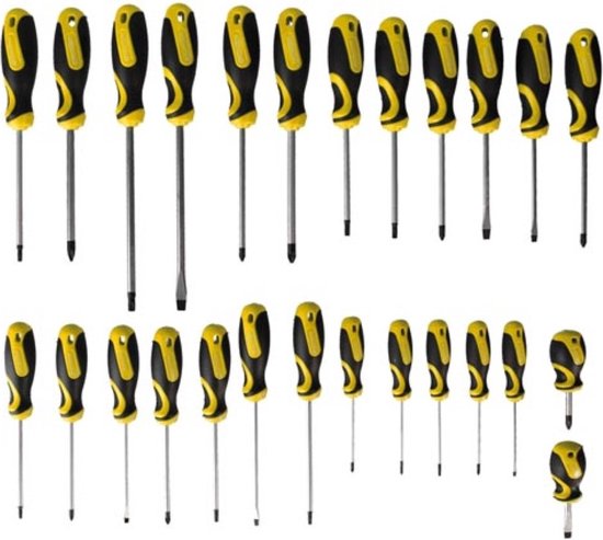 Schraubendreher-Set mit Halter - 26-teilig