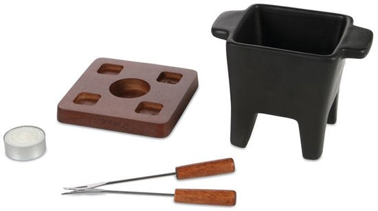 Boska Tapas Fondue-Set Nero - Fondue-Set - für 175 Gramm Käse - 300 ml