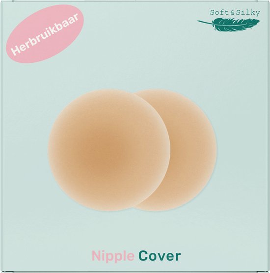 Soft & Silky - Brustwarzenabdeckungen - 2 Stück - Wiederverwendbar - Silikon - Selbstklebend - Brustwarzenband - Brustwarzenaufkleber - Brustwarzenaufkleber