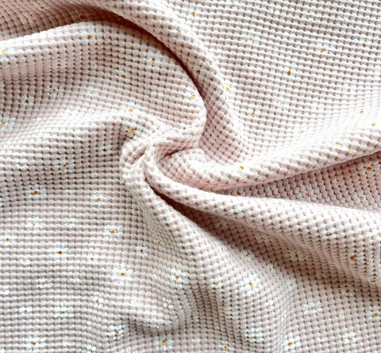 Ukje Wippstuhlbezug, passend für den Nuna Leaf Wippstuhl – Bezug mit wasserdichtem Futter zum Schutz Ihres Stuhls – Perfekte Passform – Leicht waschbar – Weiche Baumwolle – Rosa Waffelstoff