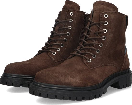 McGregor Herrenstiefel - Braun - Veteranenstiefel - Wildleder - Schnürsenkel