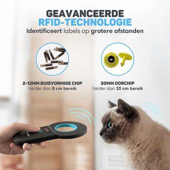 Vulpes Goods® Pets Chip-Lesegerät - Für alle Tiere und Heimtiere - Inkl. Reisetasche - PRO Version