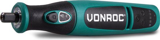 VONROC Accu Multitool - Rotierend - 8V - Inkl. 24 Zubehörteile, Ladegerät & Aufbewahrungstasche