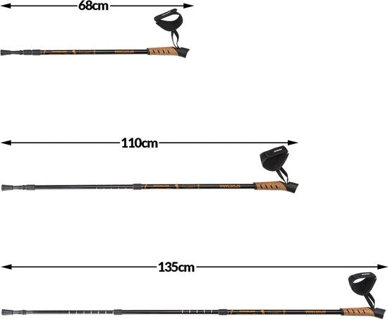 Deuba Sportana Nordic Walking Stöcke - orange