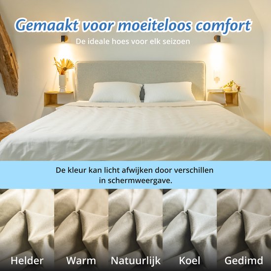Bezug für Ellas Schmusedecke 150 x 200 CM - 7 KG & 9 KG - Bezugshülle aus 100% Bio-Baumwolle - Organic White