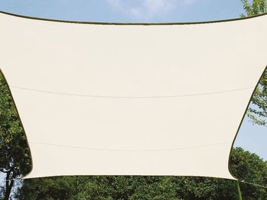 Perel-Sonnenschutzvlies, wasserabweisend, 2 x 3 m, 160 g/m², Polyester, rechteckig, cremefarben